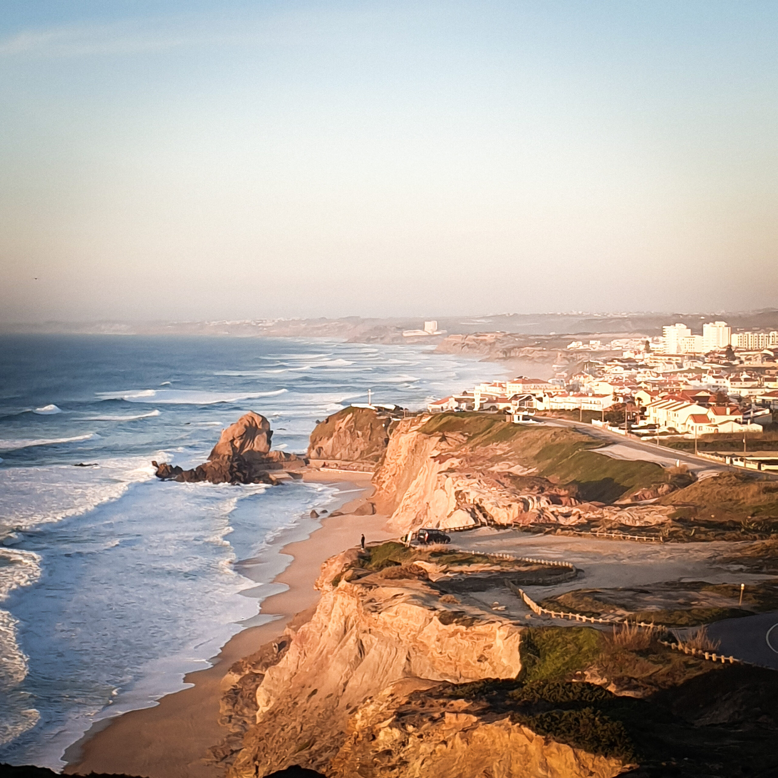 Santa Cruz coastline and Atlantic ocean